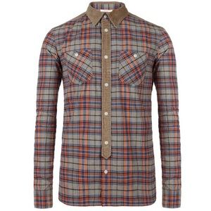 All Saints Hilliard Button Down Shirt Size Medium